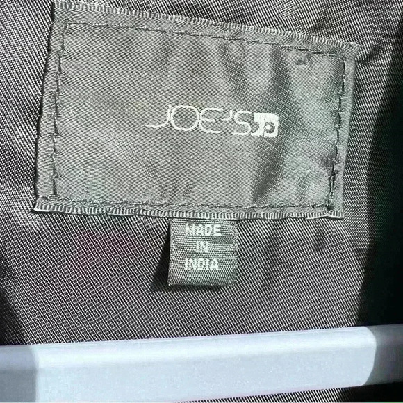 Joe’s Jeans Leather Jacket Medium Goth Emo Punk Moto Festival Concert - Picture 4 of 11